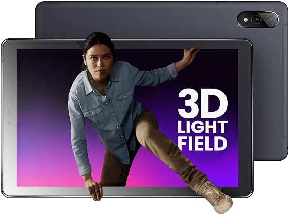 Tablet - 3D Tablet - 10.8 3D Tab Light Field Screen - Android Tablet - 128gb Work Tablet/Tablet for Gaming - 2560 x 1600 Tablet Android 10 with 16MP Dual Camera [Moon Gray]