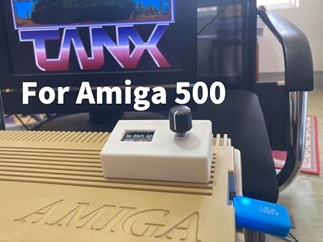 Floppy Drive Emulator For Amiga 500 Like Gotek Complete Kit, Including Large OLED, Bracket and Control Panel