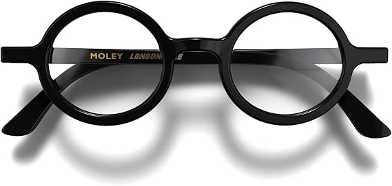 LONDON MOLE® Moley reading glasses | Cool round shaped readers | Men’s Women’s Unisex | Spring hinges
