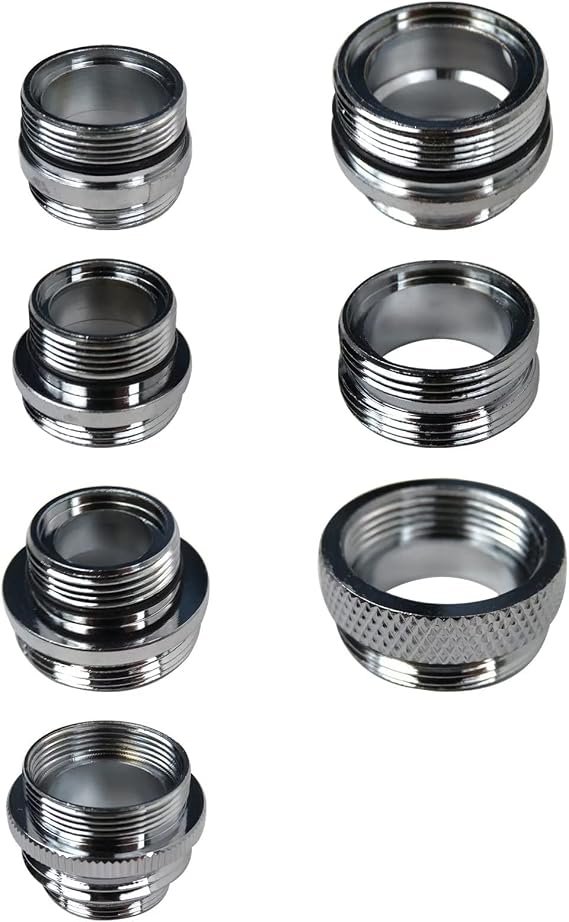 7pcs Faucet Adapter Kit With Female Junior Adapter Male 13/16-27T