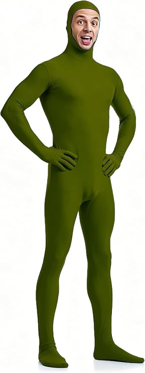 VSVO Spandex Open Face Full Bodysuit Zentai Suit for Adults and Kids