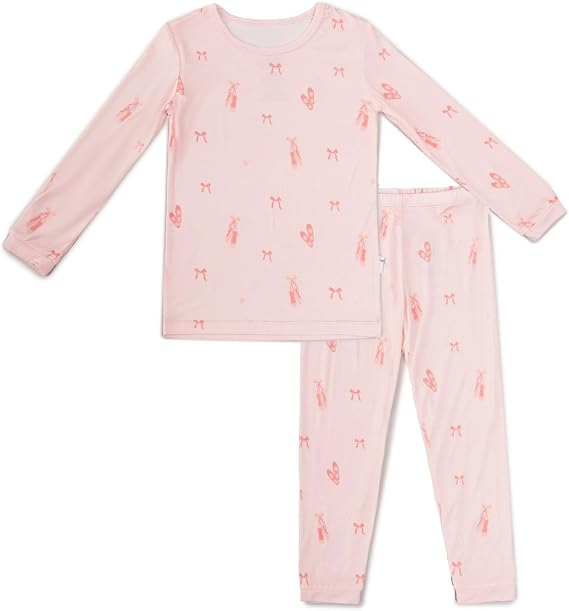 Bamboo Little Viscose Made from Bamboo Toddler Pajamas, 2-Pc, Long Sleeve