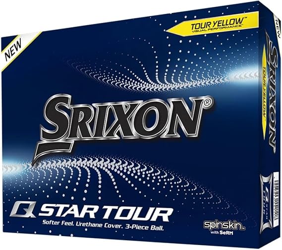 Srixon Q-Star Tour 4 Golf Balls, Yellow (Prior Generation)