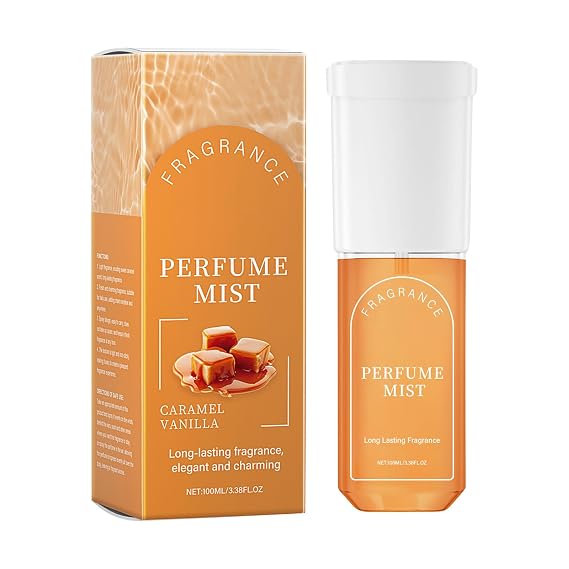 Caramel Refreshing Fragrance - 100ml Caramel Vanilla Perfume | Long Lasting Vanilla Fragrances Spray Scent, Body Body Splash, Women Perfume Fragrance Oil For Work, Dating, Parties, Sports, And Travel