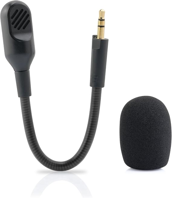LEFXMOPHY Mic Replacement for Razer Barracuda X Game Headset 3.5mm Detachable Gaming Boom Microphone with Foam