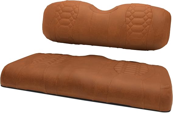 MODZ SCALEZ Golf Cart Front Seat Covers - Fits EZGO RXV and TXT - Cobra Rust