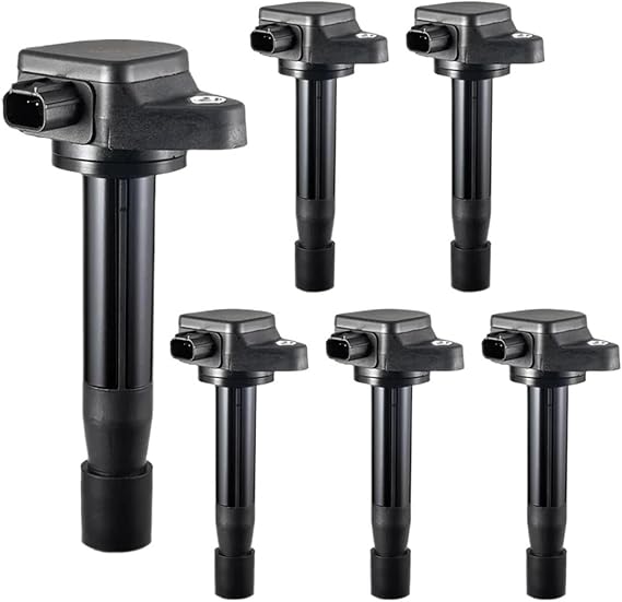 6PCS UF603 Ignition Coil 30520R70A01 Compatible For Honda Odyssey 1999-2024 Compatible For Pilot 2003-2024 Compatible For Acura 2007-2018 3.5L 3.7L V6