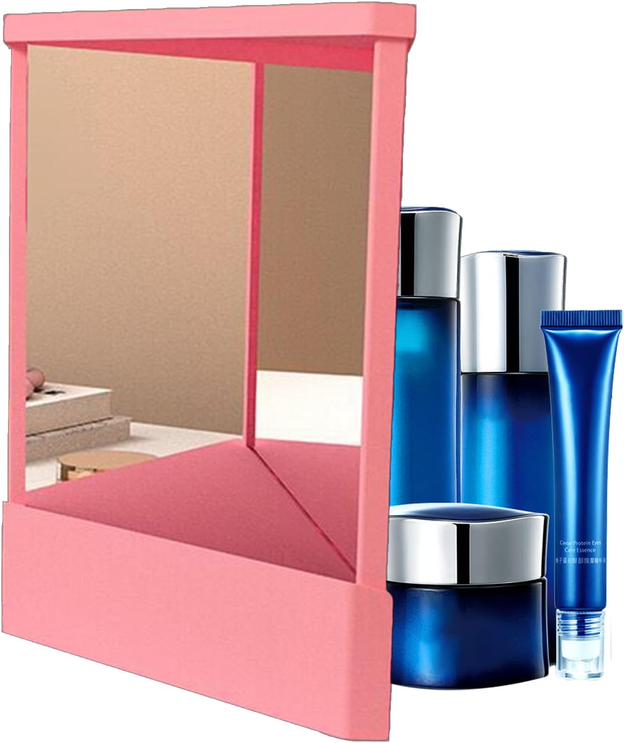 True Mirror - Real Image Non-reverse Non Reversing See The You Left Right Reverse Non-Reversing Mirrors, Glass Viewing Angle Selfs Hair Cutting Precision Reflection, Slim Design