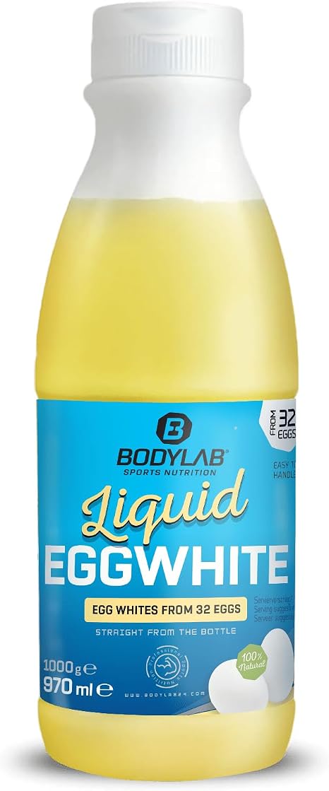 Bodylab24 Liquid EGGWHITE 970 ml 100% Natural Protein in Liquid Form High Protein Content Low Calorie Ideal for Cooking and Baking