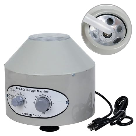 F2C Desktop Lab Lower-Speed Centrifugal Machine (Timer 0-60min) 0-4000 RPM Cap:20ml X 6 Tube (800-1) 110v