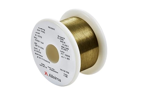 Precision Fine Tetrode Wire with Easy Bond XTC, NiCr, 55.5 AWG, 100 Feet