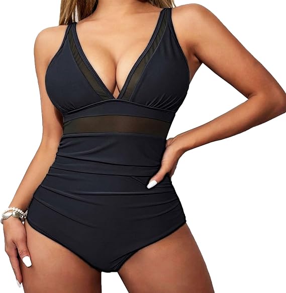 Women High Waisted Bikini Sets Tummy Control Swimsuits Two Piece with Adjustable Bathing Suit