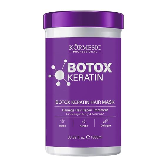 Keratin Hair Mask, 33.82 fl. oz, Damage Repair Treatment for Dry & Frizzy Hair Professionals choice
