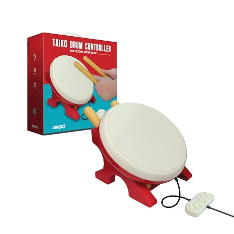 Armor3 Taiko Drum Controller with Sticks for Nintendo Switch