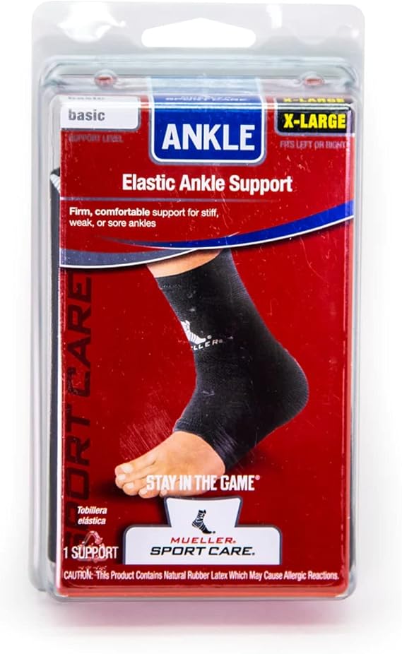 Mueller Elastic Ankle Support - Black - Small 963-S