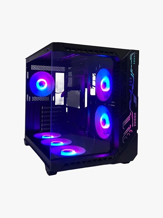 GAMEFORCE Bree Light 6×120 Mm Fanlı Tuştan A-Rgb E-ATX Oyuncu Bilgisayar Kasası
