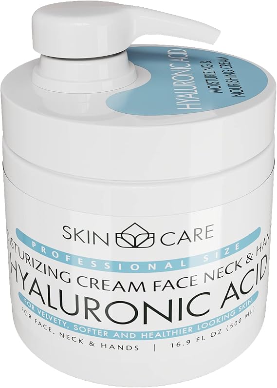 Skin Care 3-in-1 Moisturizing Cream with Hyaluronic Acid for Face, Neck and Hands - Delicate and Easily Absorbed Daily Cream - (500 ml)