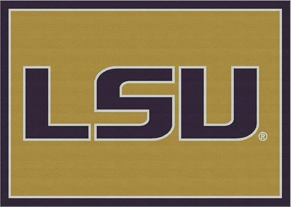 LSU College Team Spirit Area Rug, 5'4" x 7'8"