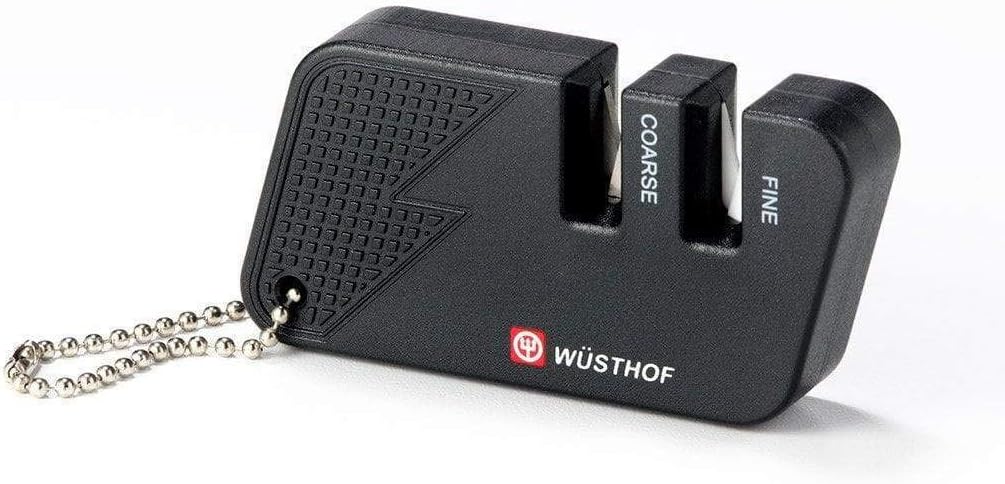 Wusthof Keychain Picnic Sharpener Black