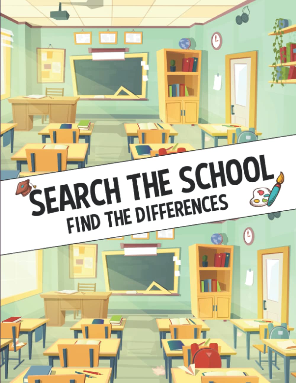 Search The School, Find The Differences: Spot The Differences Search And Find Fun Activity Books For Kids Ages 7-9 Paperback – 9 Mar. 2022
