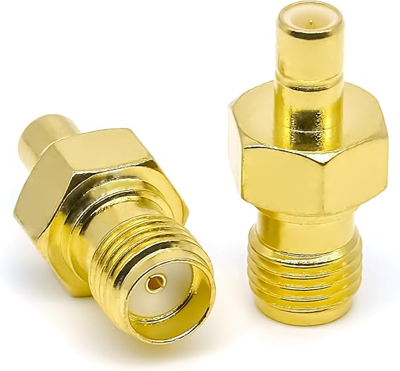 2PCS SMA to SMB Antenna Adapter, Low Loss SMA Female to SMB Male Connector Coax Cable Radio Adapter for Car Aerial Antenna, Audio, Router, Video