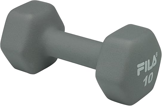 FILA Accessories Hand Weights for Women & Men - Neoprene Covered Dumbbell for Workout, Exercise & Fitness (Sold as Singles in 2 lb, 3, 5, 8, 10, 12, 15 Pounds)