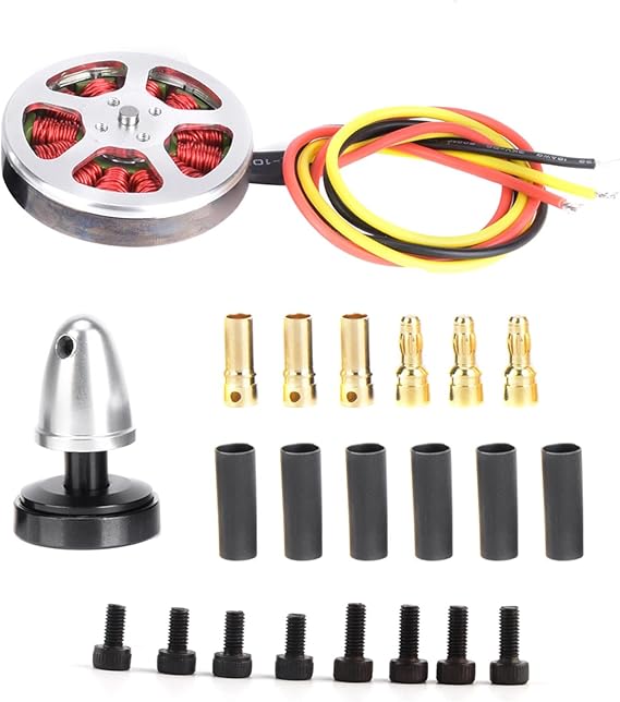 Brushless Motor, 5010 50KV Outrunner Brushless Sensorless Motor with Propeller RC Electric Motor Fixed Wing Motor for Electric Scooter Aeromodelling ((Orthodontics))