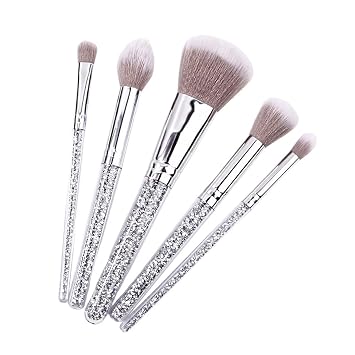 Makeup Brush Set Professional, 5Pcs Makeup Brushes Foundation Brush Concealer Brush Multifunction Makeup Brushes Set Face Makeup Brush Set Precision Brushes For Face, Cheek(Grey)