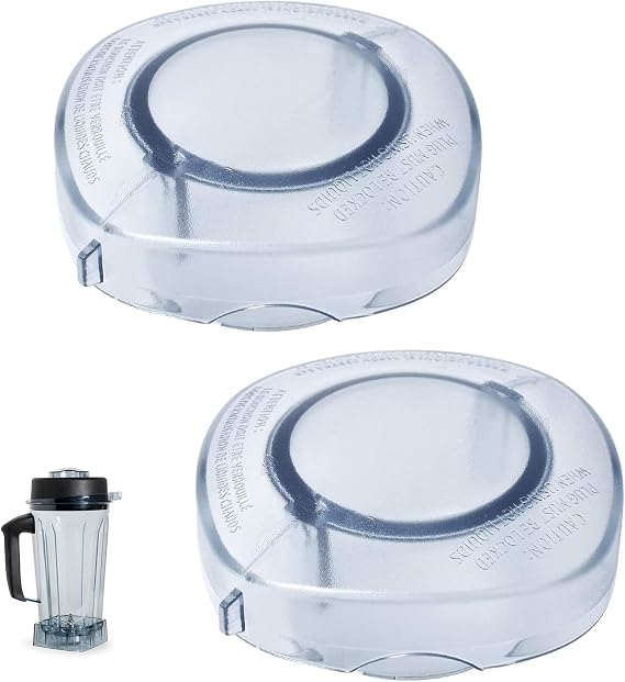 2 Pack Lid Plug Replacement Fit Vitamix 64 oz High Profile Container | Fits 4500, 6000, 6300, Drink Machine Two-Speed, Vita-Prep, Vita-Prep 3 & XL