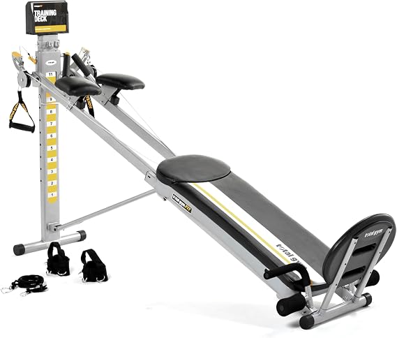 Total Gym Full Body Workout Machine, FIT Home Exercise Equipment with 12 Resistance Levels - Adjustable and Portable Fitness System for Weight and Muscle Training