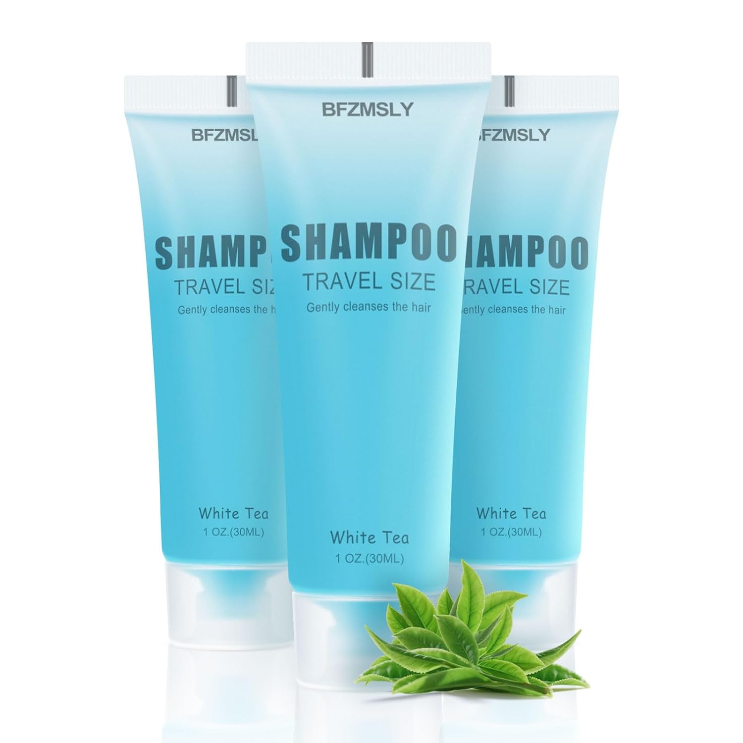 10 Pack Bulk Travel Size Shampoo, 1 fl oz White Tea Scent, Mini Hotel Shampoo for Guests, TSA Approved, Individual Tubes for Hotels, Airbnb, Vacation Rentals, Hospitality Toiletries