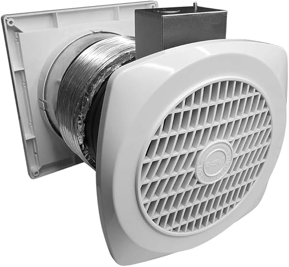 BV Ventilation Exhaust Fan for Home 70 CFM - Wall Fan 4.0 Sones Quiet Airflow, Rooms up to 85 sq ft, Room to Room/Rooms to Outdoor, 6" Diameter, Customizable Vent Fans, Removes Odors, Humidity & Smoke