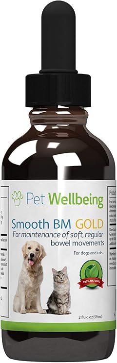 Pet Wellbeing Smooth BM Gold for Dogs - Healthy Bowel & Stool, 2 oz