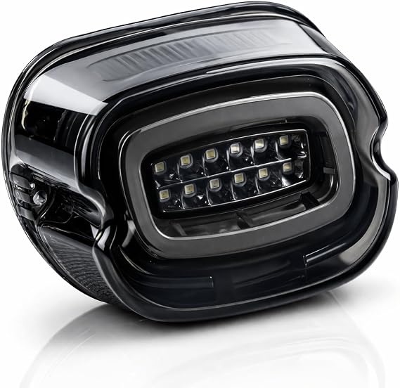 Eagle Lights HALOS Layback LED Tail Light with Turn Signals for Harley-Davidson Motorcycles