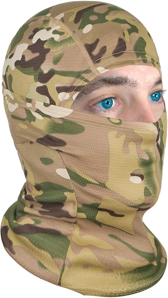 Achiou Ski Mask for Men and Women, Lightweight UV Balaclava Face Cover | Breathable lightweight fabric with UV, wind, and dust coverage for riding, skiing, snowboarding, moto, running, and cycling
