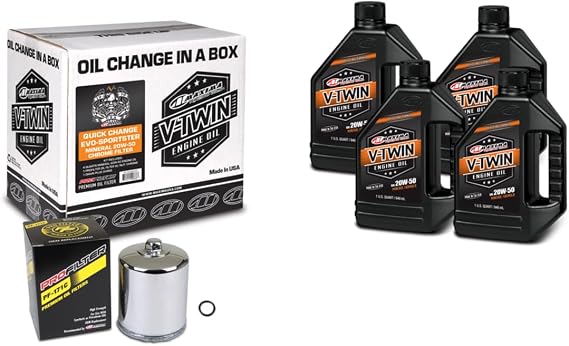 V-Twin Quick Change Kit Mineral w/Black Filter, Evo/Sportster