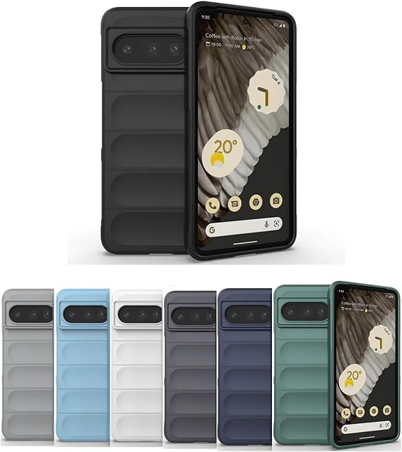 Microcase Google Pixel 8 Pro Miami Serisi Darbeye Dayanıklı Silikon Kılıf - AL3420 (Beyaz)