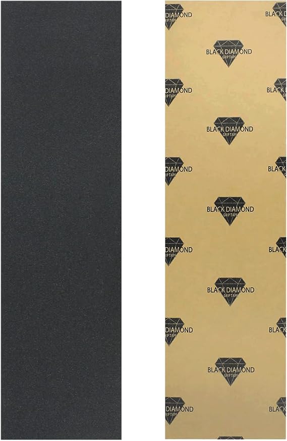 Black Diamond Longboard Skateboard Grip Tape Sheet Black 48"