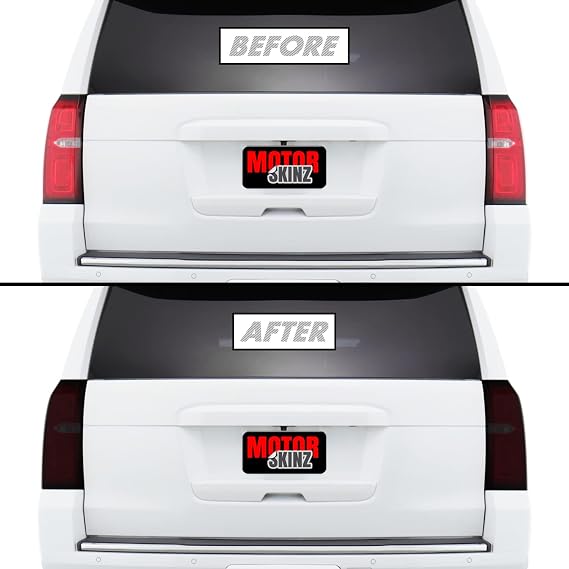 PreCut Vinyl Smoke Tint for 2015-2020 Chevy Tahoe Tail Light (20% Dark Smoke, 1. Tail Light)