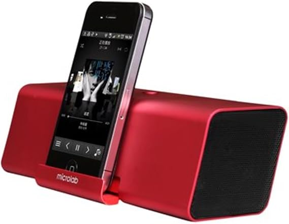 Microlab MD212 Bluetooth Wireless Portable Stereo Speaker for Tablet, Smartphone and Notebook(Red)