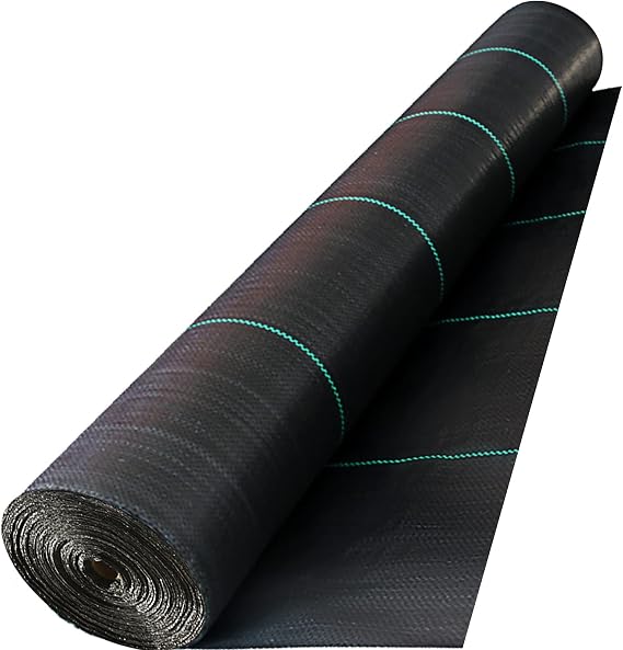 Happybuy Driveway Fabric, 13x60ft Commercial Grade Landscape Fabric, Garden Weed Barrier Fabric Heavy Duty, Geotextile Fabric Underlayment Gravel, Ground Cover Drainage Fabric, Weed Mat Cloth | Landscape Fabric, Woven Geotextile Fabric, Landscaping Fabric, Ground Cover, Gardening Mat, Garden Weed Control Fabric, Black