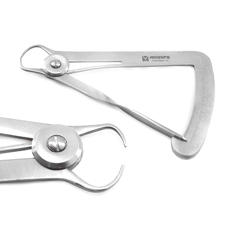 MEDSPO Professional Dental Orthodontic Gauge | Bracket Height Moveable Adjustable Locator Positioning | Measuring Spring Caliper | Dentist Lab Measuring Instruments Tools (Lwanson Gauge)