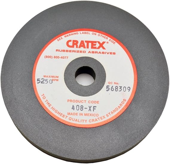 Cratex #408F Rubberized Abrasive Wheels 4X1/2X1/2 Fine