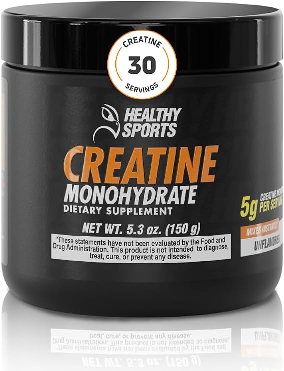 Creatine Monohydrate Powder 5g 30 Servings Unflavored 150g