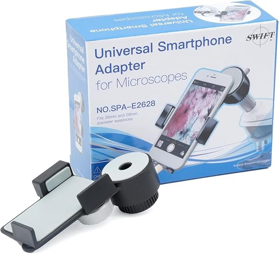 Swift Microscope Lens Adapter, Smartphone Camera Adapter Mount, Microscope Accessory (26mm28mm)