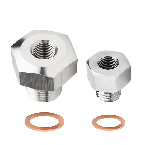 Stainless Steel LS Adapter M16x1.5 to 1/8 NPT & M12x1.5 to 1/8 NPT