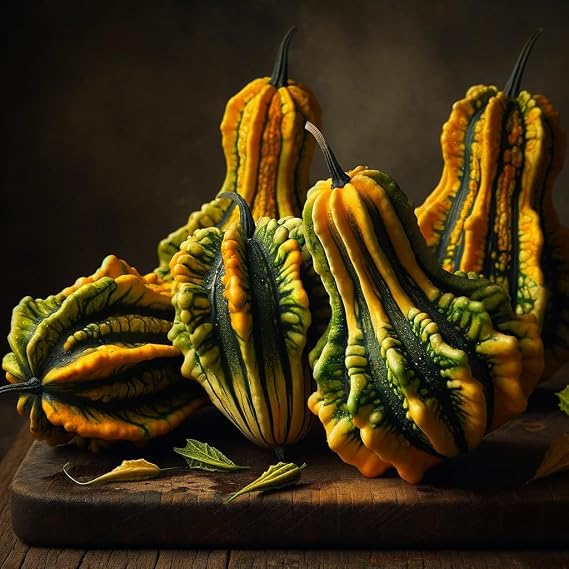 Autumn Wings Mix Gourd Seeds Unique Winged Gourds, Textured and Smooth Cucurbita pepo | Never GMO, Always Heirloom and Open-Pollinated | USA Grown Seeds By Liliana's Garden |