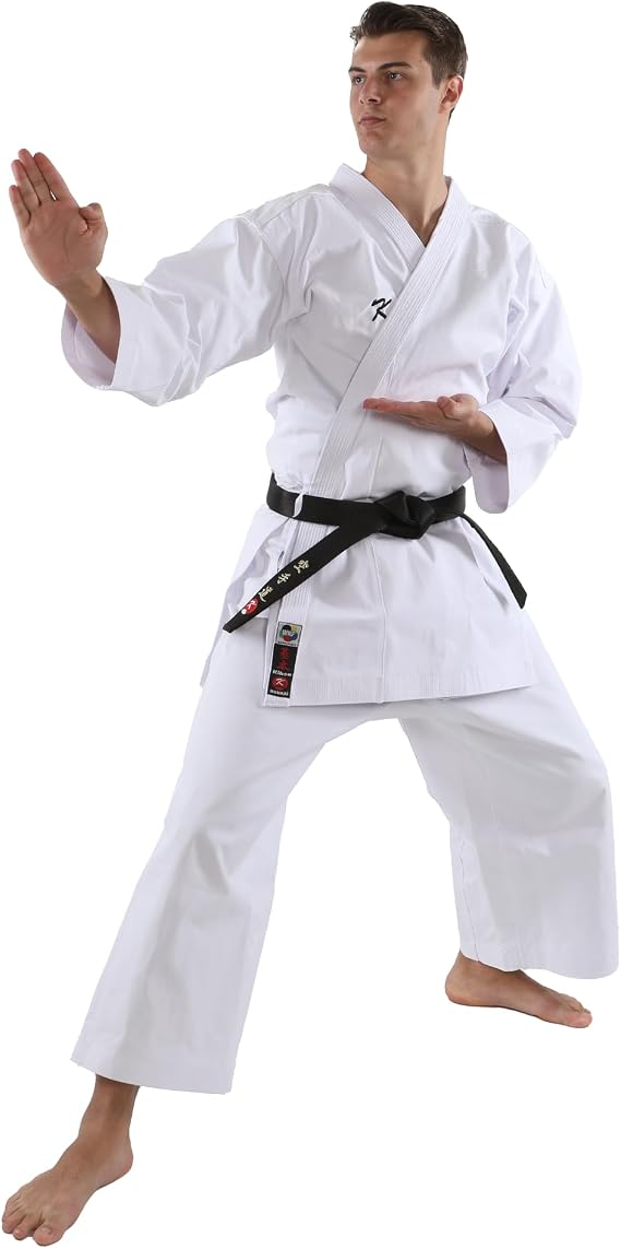 Kihon Bunkai Professional Kata Karate Gi, WKF Approved, Heavyweight Cotton-Poly Uniform