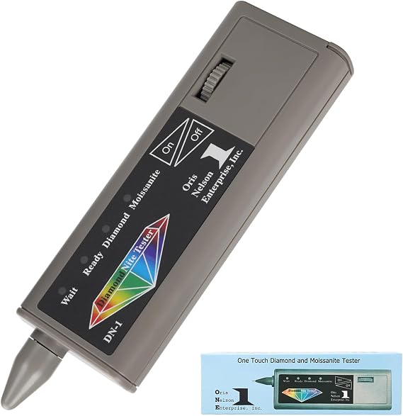 2-in-1 Diamond & Moissanite Tester Pen, Professional Real Diamonds Detector Moissanite Tester Pen,High Accuracy Diamond Tester Pen Jeweler Tool Gem Tester(For Testing Diamonds and Moissanite ONLY)