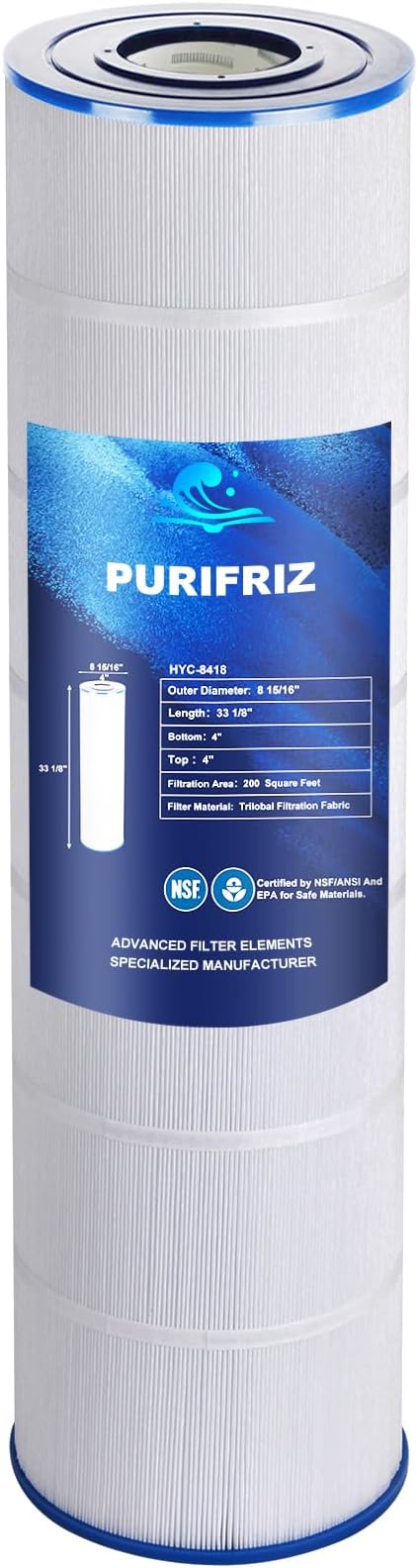 Pool Filter Cartridge Compatible with Jandy CS200, PJANCS 200